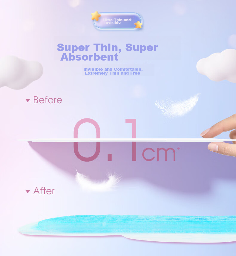 FREE Sold by JD, Popular Panty Liners Sanitary Napkins, Daily Use Portable Ultra-Thin Cotton Soft, 190mm*10 Pieces 4