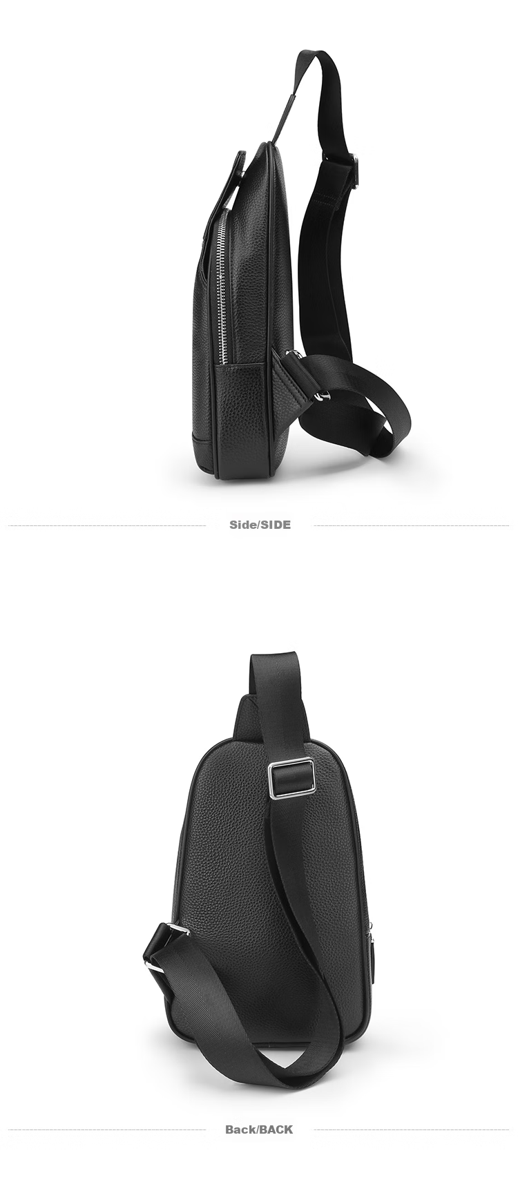 MEXICAN Men's Single Shoulder Crossbody Top-Grain Leather Chest Bag, Commuter Messenger Bag, Business Travel Lightweight Large Capacity Birthday Gift 14