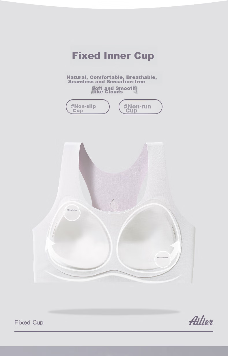 Ailier&ouluola High School Student Underwear for Ages 15-18, Middle School Girls' Vest Bra, Three-Stage Developmental Period, Girls' Bra 6265 Pink 85A 7
