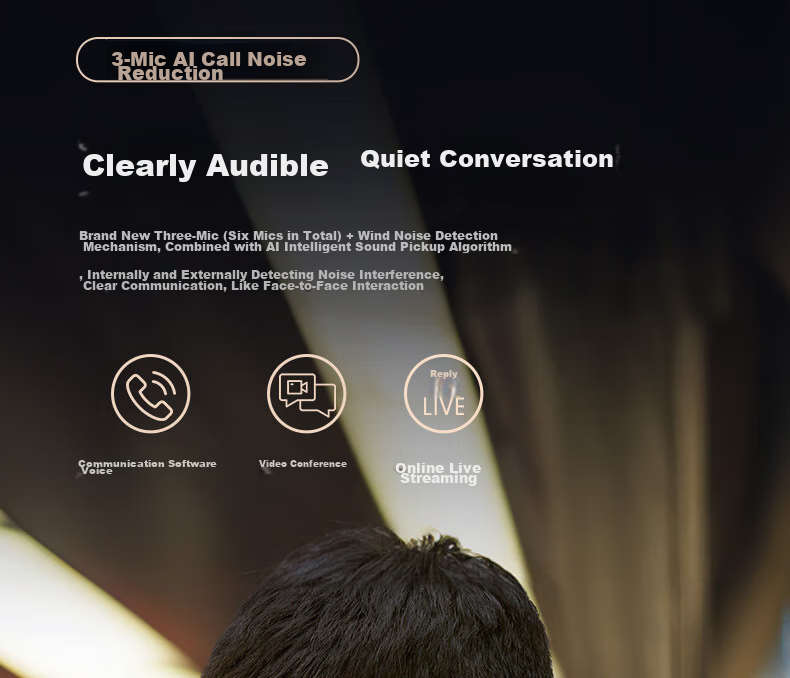 Manbuzhehuazai Evo Pro Wireless Bluetooth Headphones, Hybrid Active Noise Cancellation, Gold Standard Certified, Compatible with Apple, Huawei, Xiaomi, Midnight Blue 20