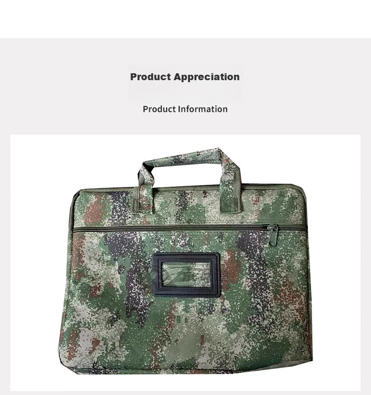 Jingantong Camouflage File Bag, Briefcase, Single Shoulder Handheld Crossbody Bag, Canvas Large Capacity Laptop Bag, Jungle Starry Sky 7