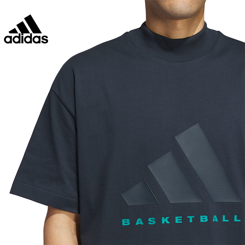 Adidas Unisex Couple Style Fashionable Chapter Comfortable Sports Casual Short-Sleeve T-Shirt XL 4