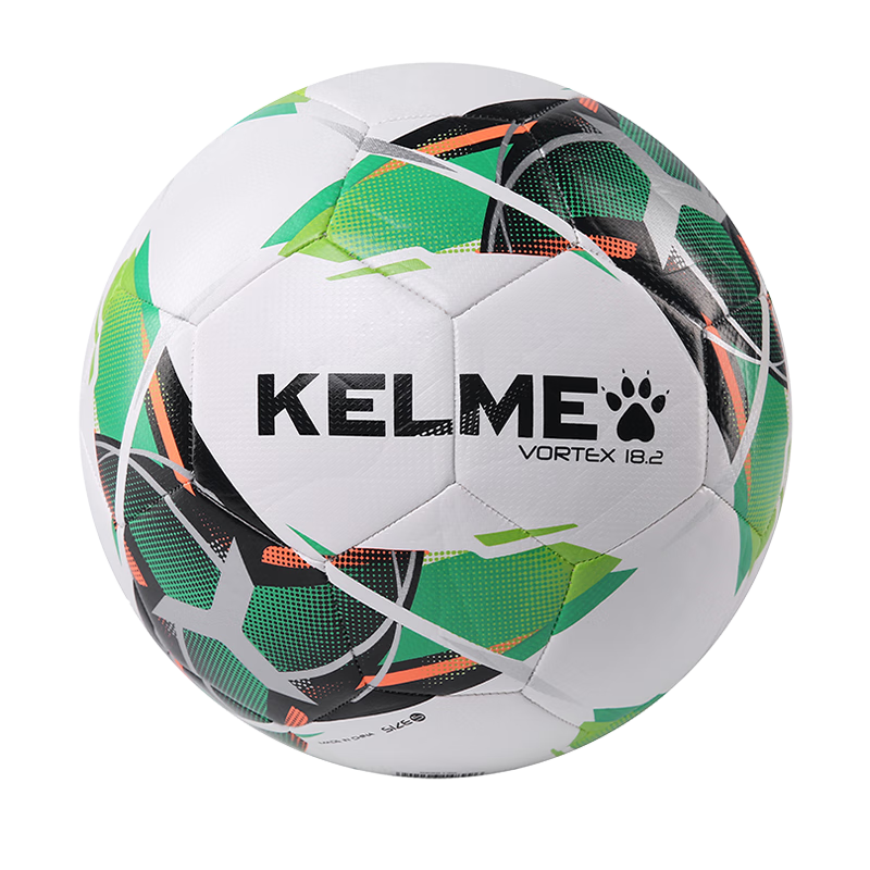 KELME Machine-Stitched Soccer Ball Size 4/5 for Adults And Children, Standard for Middle School Entrance Exam, Competition Training, Youth Development, And Student Use, White Fluorescent Green Size 5