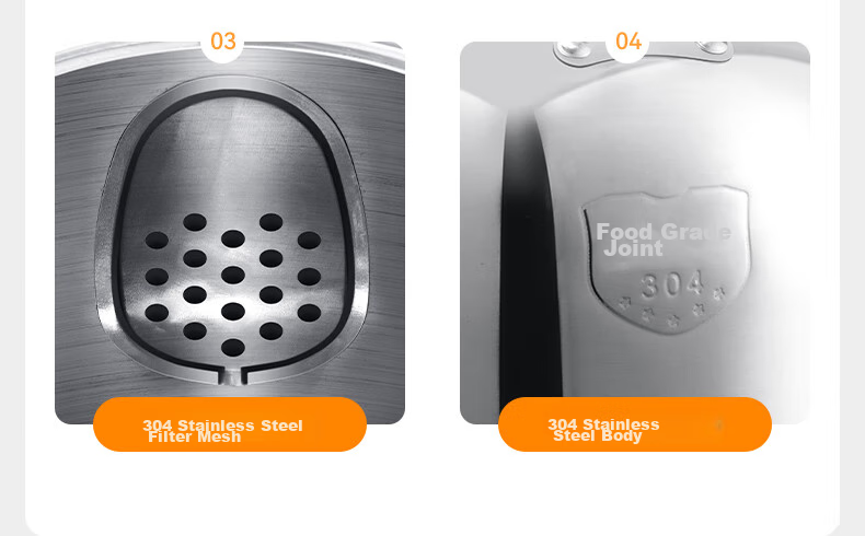 AUX Electric Kettle, Hot Water Kettle, 304 Stainless Steel, 6L Large Capacity, Warm Water Pot, Boiling Kettle, Commercial And Household Use, HX-15N66 7
