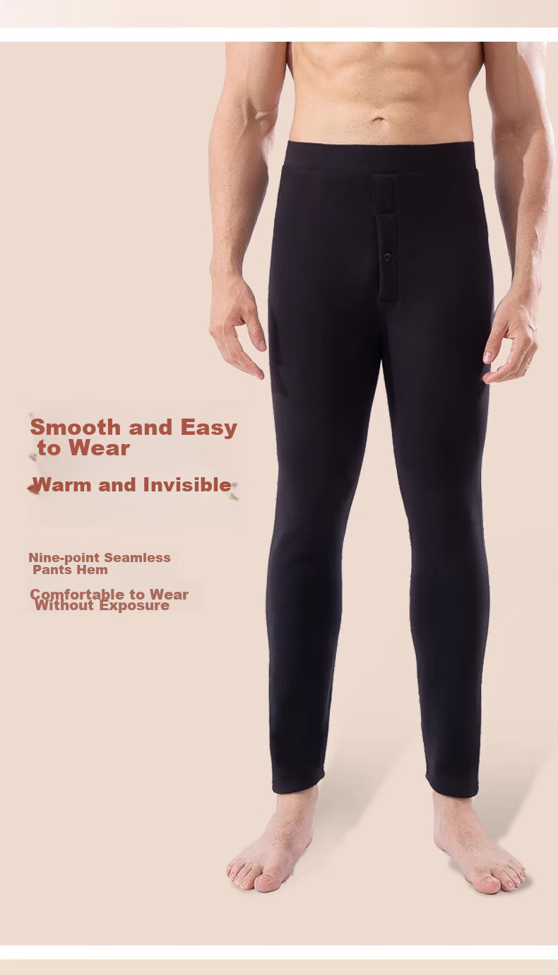 LangSha Fleece-Lined Shark Pants for Men, Warm Trousers, Autumn And Winter New Thick Fleece Pants, Tight-Fitting, Suitable for Outer Wear, Motorcycle Base Layer Pants 8