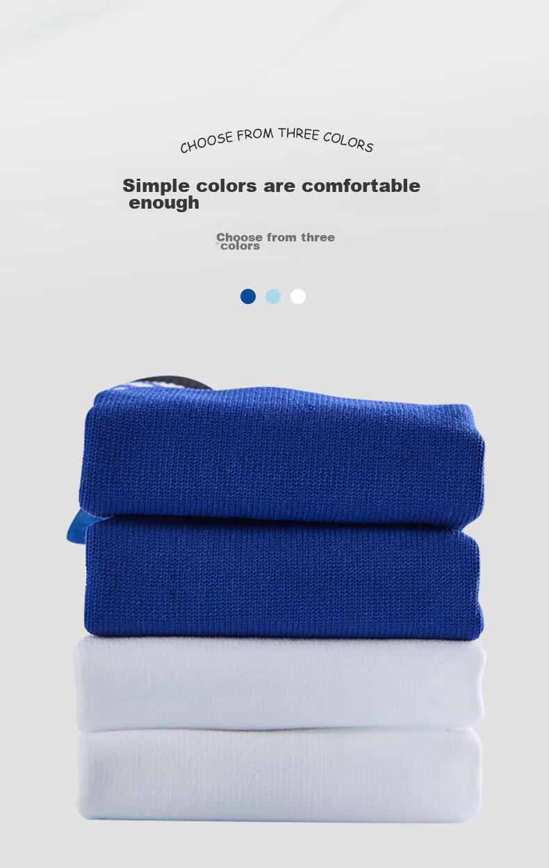 VICLeO Soccer Socks Long Socks for Men Women Adults Children Competition Thickened Non-Slip Terry Bottom Sports Socks 6804 Royal Blue S 5