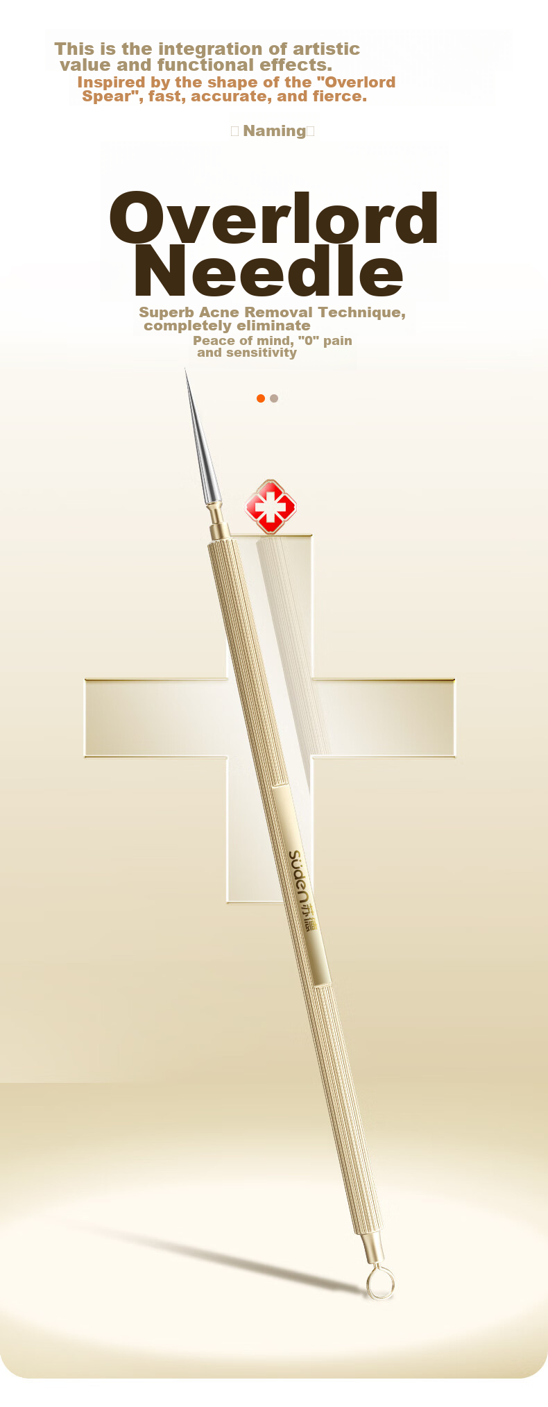 Sude Blackhead Extractor, Acne Needle, Comedone Remover Tool, Pimple Popper for Beauty Salons, Specialized Acne Needle 2