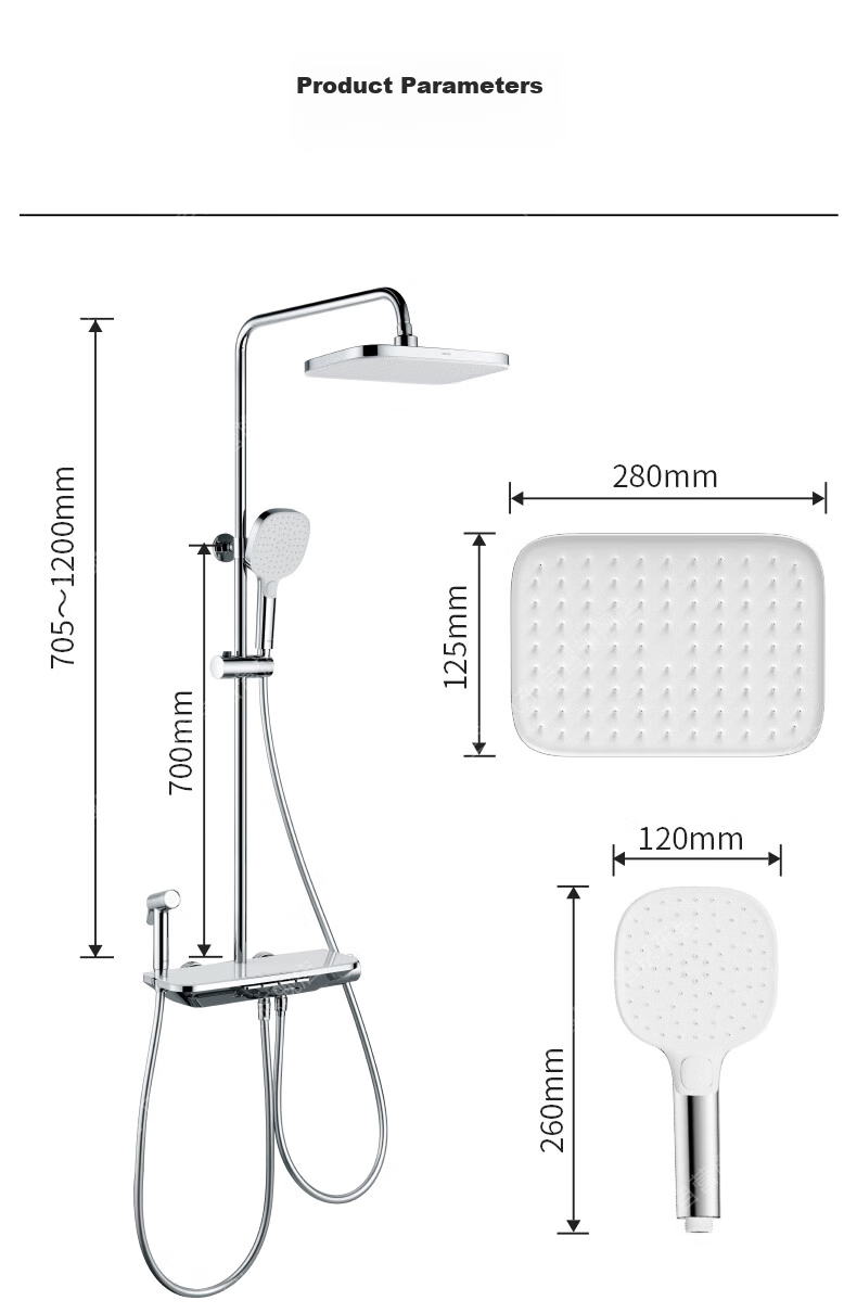 ARROW Shower Head, Independent Water Distribution Piano Key Shower Head, Handheld Spray Gun, High-Pressure Shower Head 20