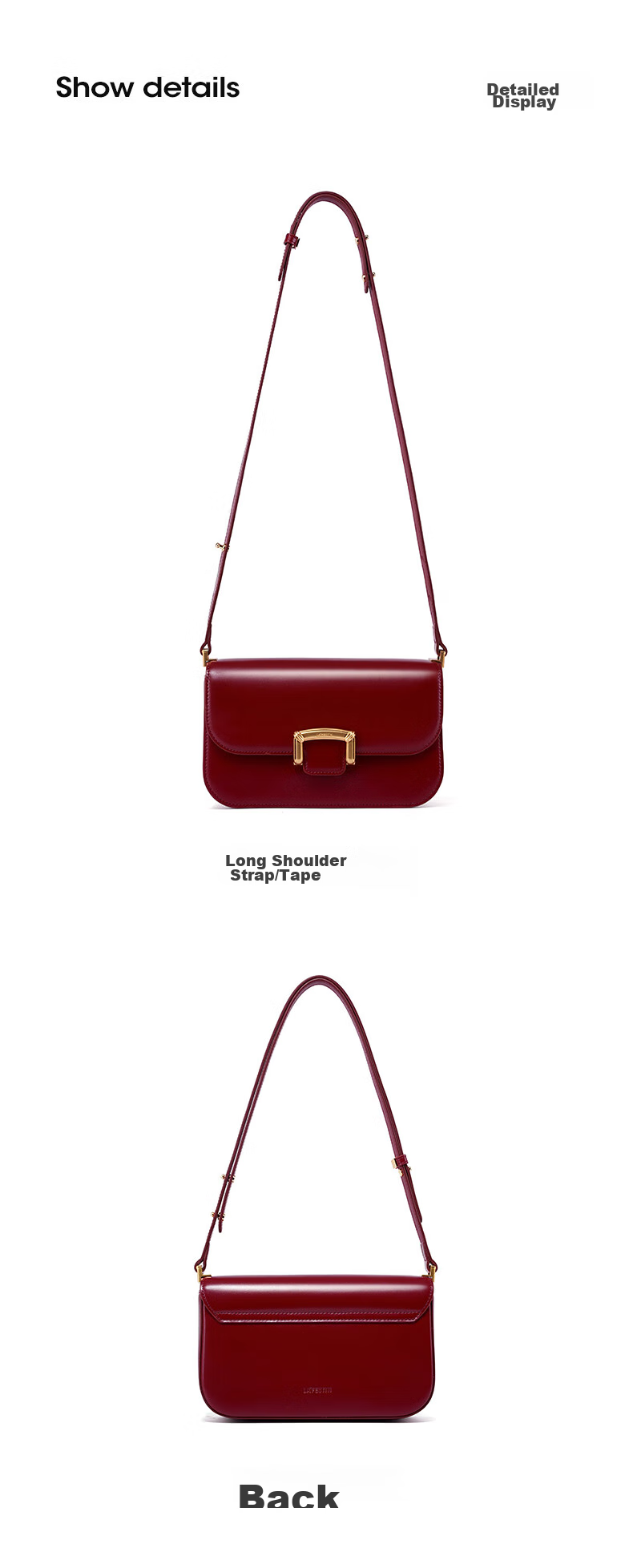 La Festin [Xu Lu's Choice] Frame Bag, Women's Handbag, 2026 New Style, Shoulder Crossbody Underarm Bag, Birthday Gift for Girls 14