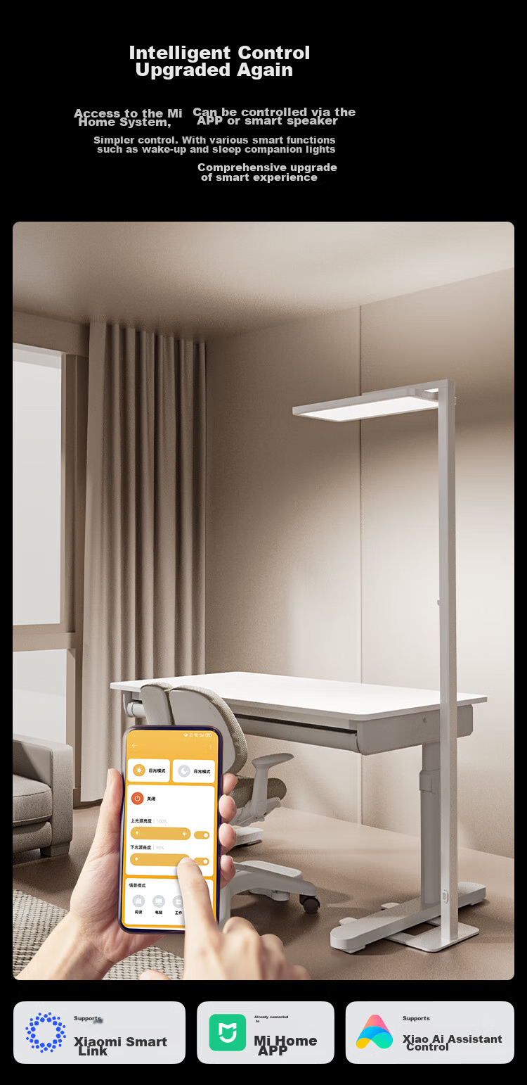 JD Original Giraffe 3 Large Road Lamp Eye Protection Light, Full Spectrum Floor Lamp Table Lamp, Visible Spectrum AI Intelligent Dimming 140W 13