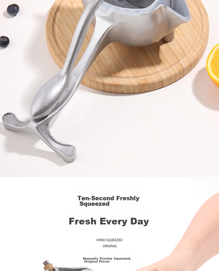 BJ Pomegranate Juicer Manual Squeezer Heavy-Duty Orange Juicer Hand-Pressed Lemon Detachable Fruit Press 2