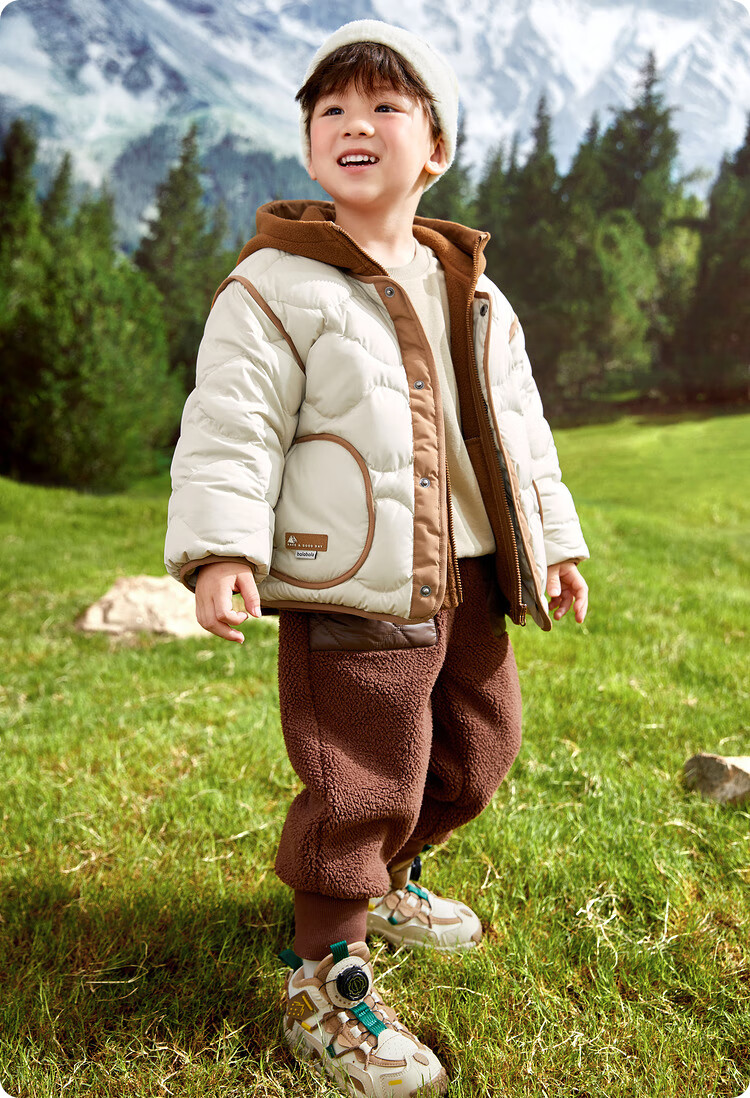 BALABALA Boys' down Jacket, Winter 2023 Children's Light down Fleece Inner Layer, Two-Piece Children's Suit 6