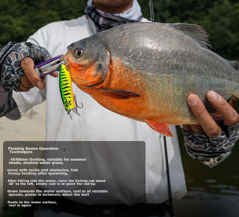 Guowangliya Lure Micro-Fly Scale Series Minnow Sinking Slow Sinking Floating Lure Artificial Bait Long-Distance Casting for Topmouth Culter And Bass in Black Pits 5
