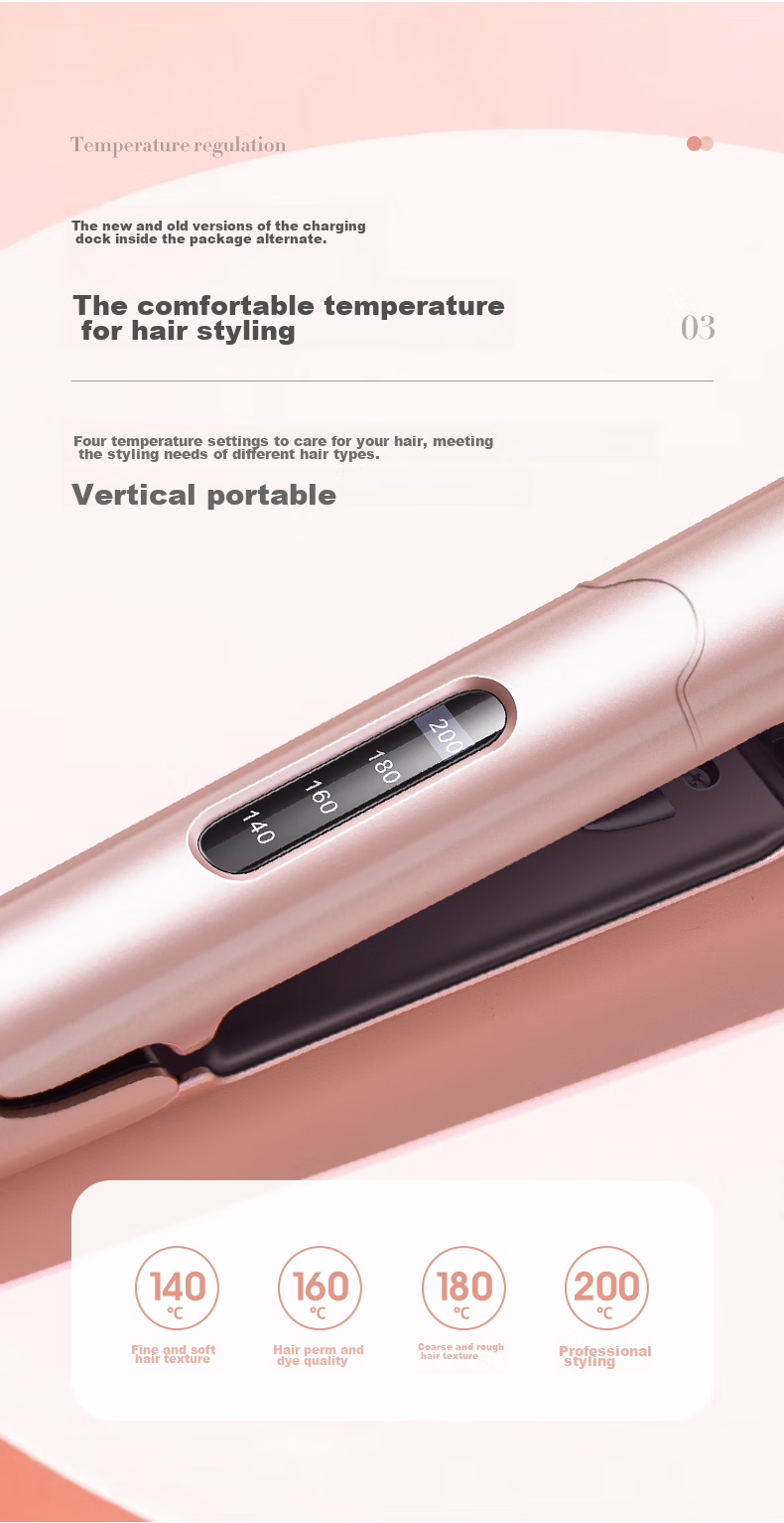AUX Corn Silk Volumizing Hair Straightener [Negative Ion], Curling Iron And Flat Iron Combo, Hair Volumizer, Hair Straightening Tool for Men And Women, Root Lift Volumizing Clip, Electric Hair Straightener Gift 6