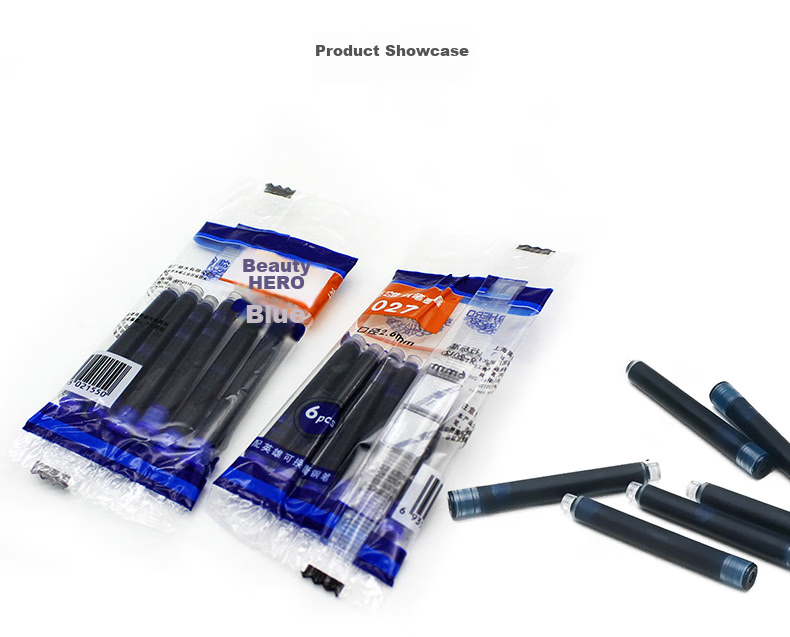 HERO 3736 Erasable Magic Pen, Dual-Head Correction Pen with Erasable Ink, Student Error-Correction Pen [To Be Used with Fountain Pens Equipped with Erasable Ink Cartridges], Pack of 5 5