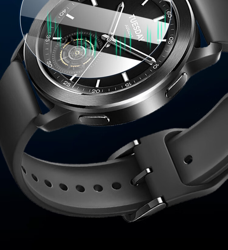 ESCASE 2-Pack Tempered Glass Screen Protector for Xiaomi Watch S4 41mm Full Coverage HD Anti-Fingerprint Shockproof Film 4