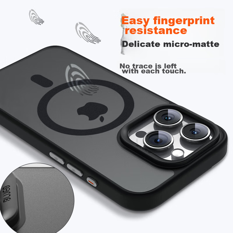Чехол Lanxingxiansheng для iPhone 15 Pro, MagSafe, силиконовый, темно-синий