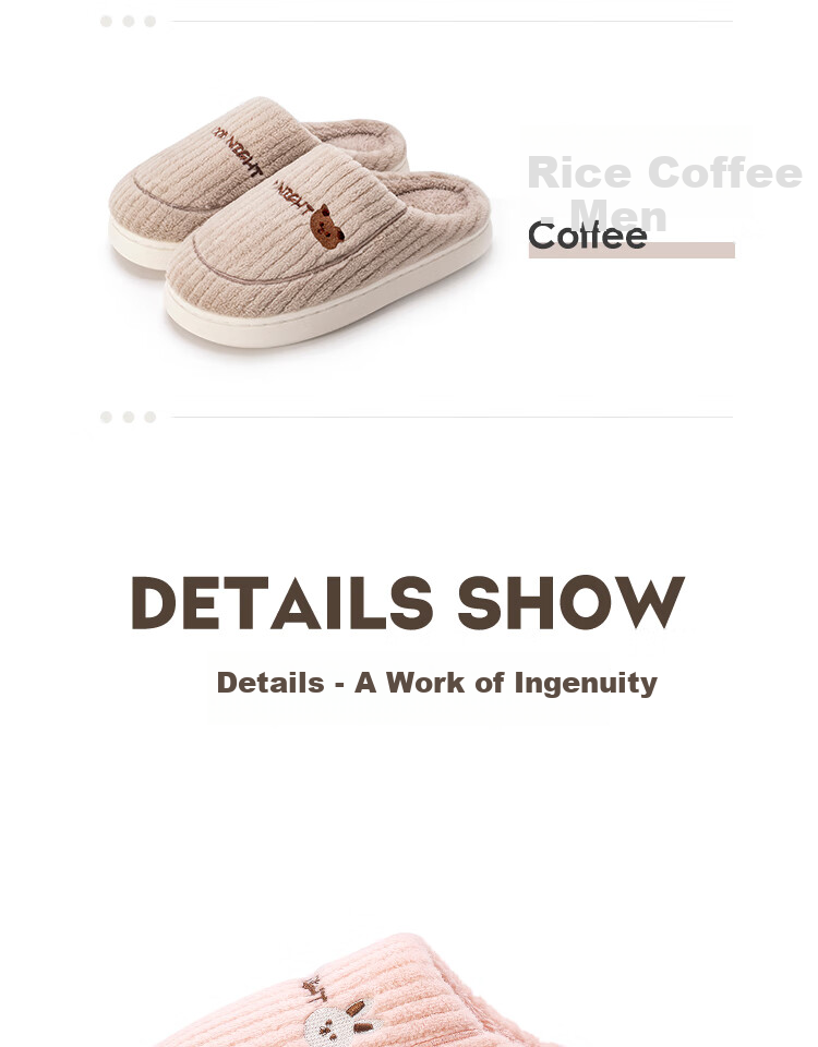 TZLDN Men's Cotton Slippers, Non-Slip Thick Sole, Indoor Warm Home Shoes, Autumn And Winter Double Cotton Shoes, Couple's Half-Covered Cotton Shoes, Men's Style 16
