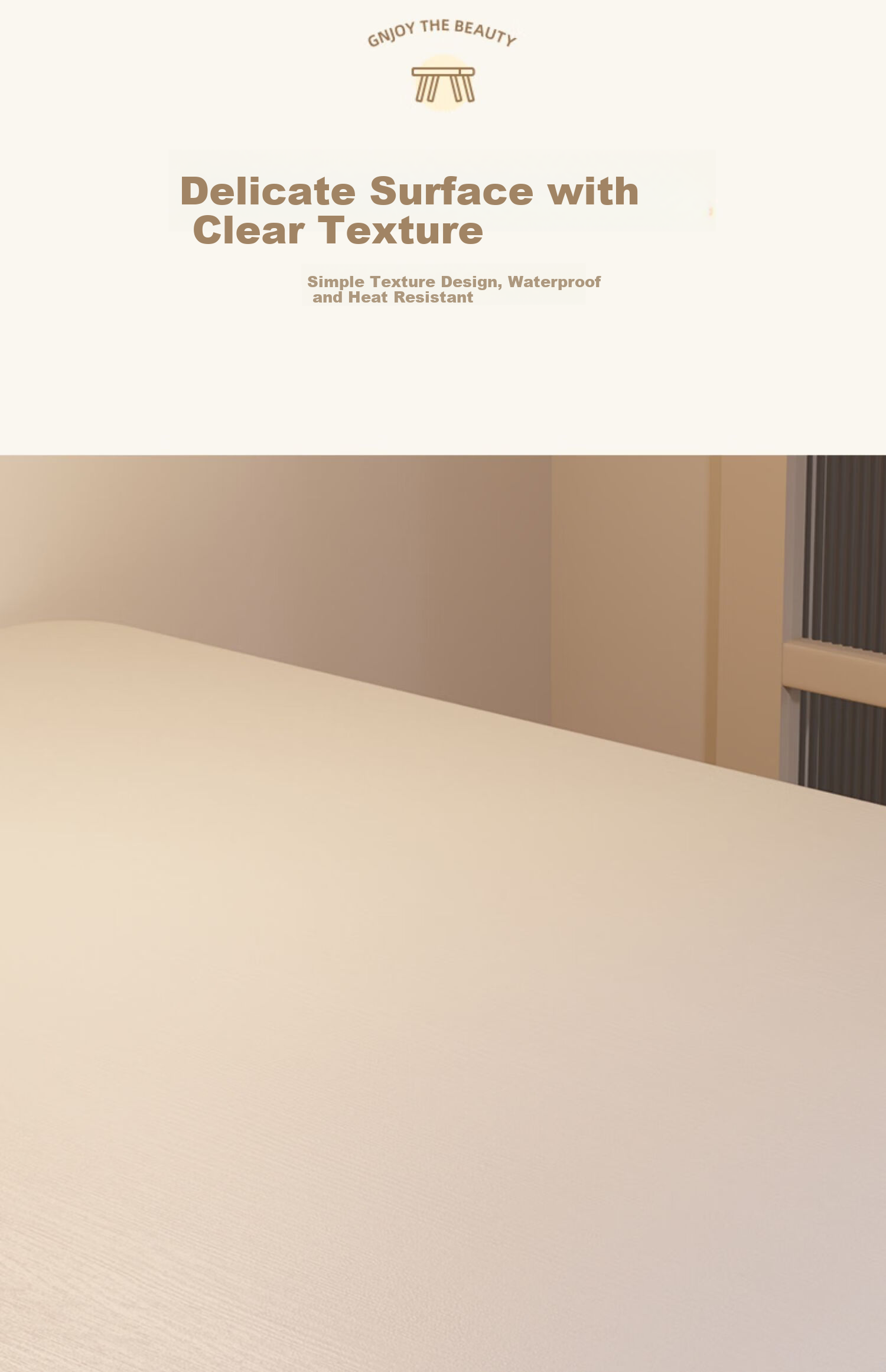 Qianxihuafu Dining Table, Light Luxury High-End Home Dining Table, Small Apartment Simple Table, Rental House Small Restaurant Table, Warm White Color, 100 15