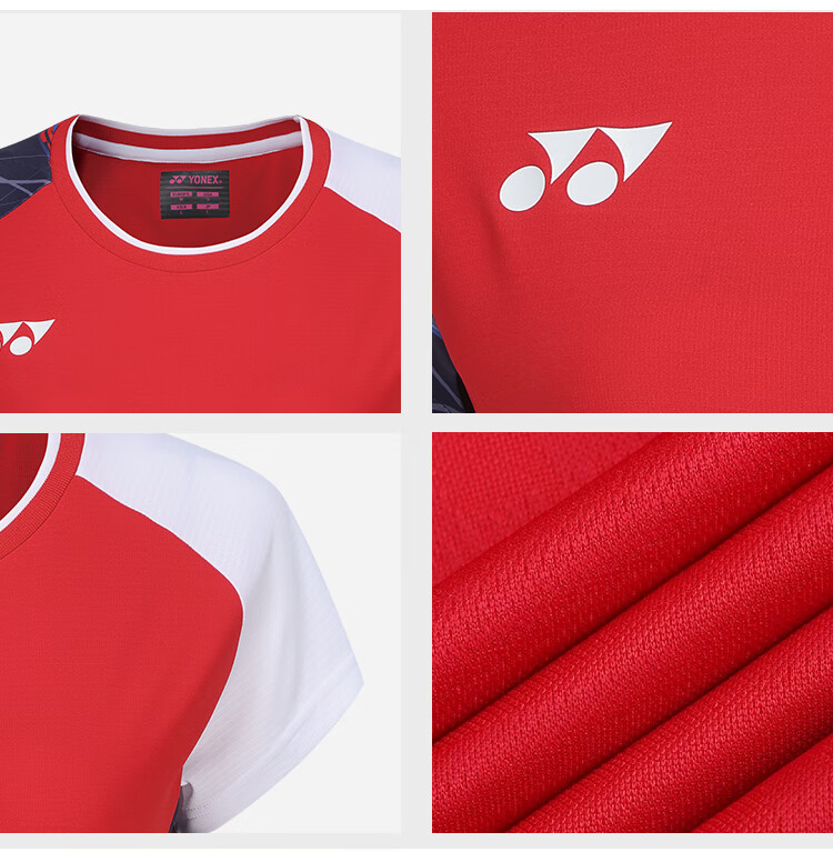 YONEX Badminton Jersey National Team Fan Version Competition Training Sports T-Shirt Women 20785CR White O 18