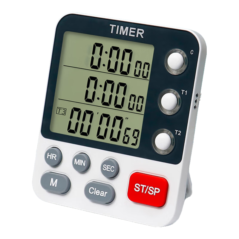 Hense Multi-Function Countdown Timer, Student Exam Practice, Kitchen Timer Reminder, HT04 Three-Channel