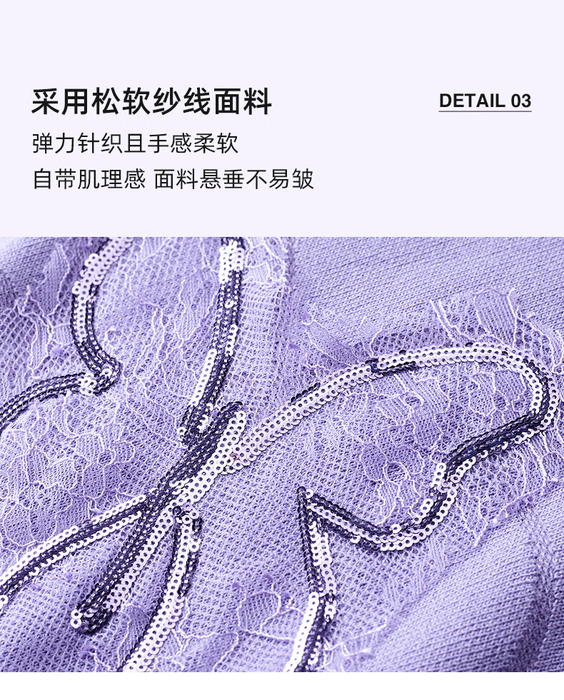 YANYEE Elegant Fashion Knit Top Women 2024 Spring V-Neck Short Cardigan Jacket Purple XXL/44 4