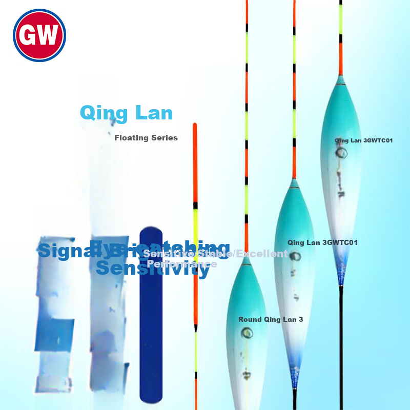 GW 03 Qinglan Fishing Float, Size 3 Float, Nano Buoy with Thickened Tail, Eye-Catching And Sensitive Fishing Float, Crucian Carp And Carp Float, Fishing Tackle