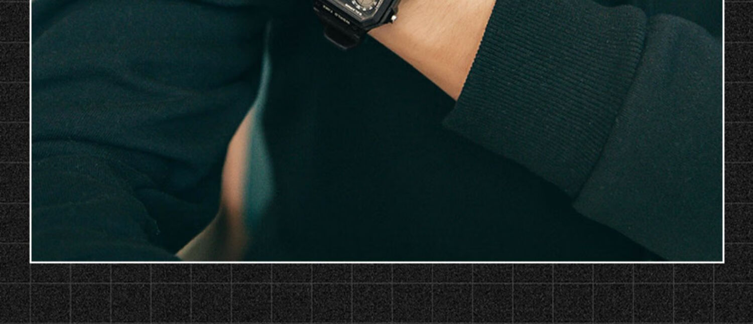 Casio Watch, Men's Retro Small Square Waterproof Sports Digital Watch for Students And Both Sexes, Japanese And Korean Gift, AE-1200WH 16