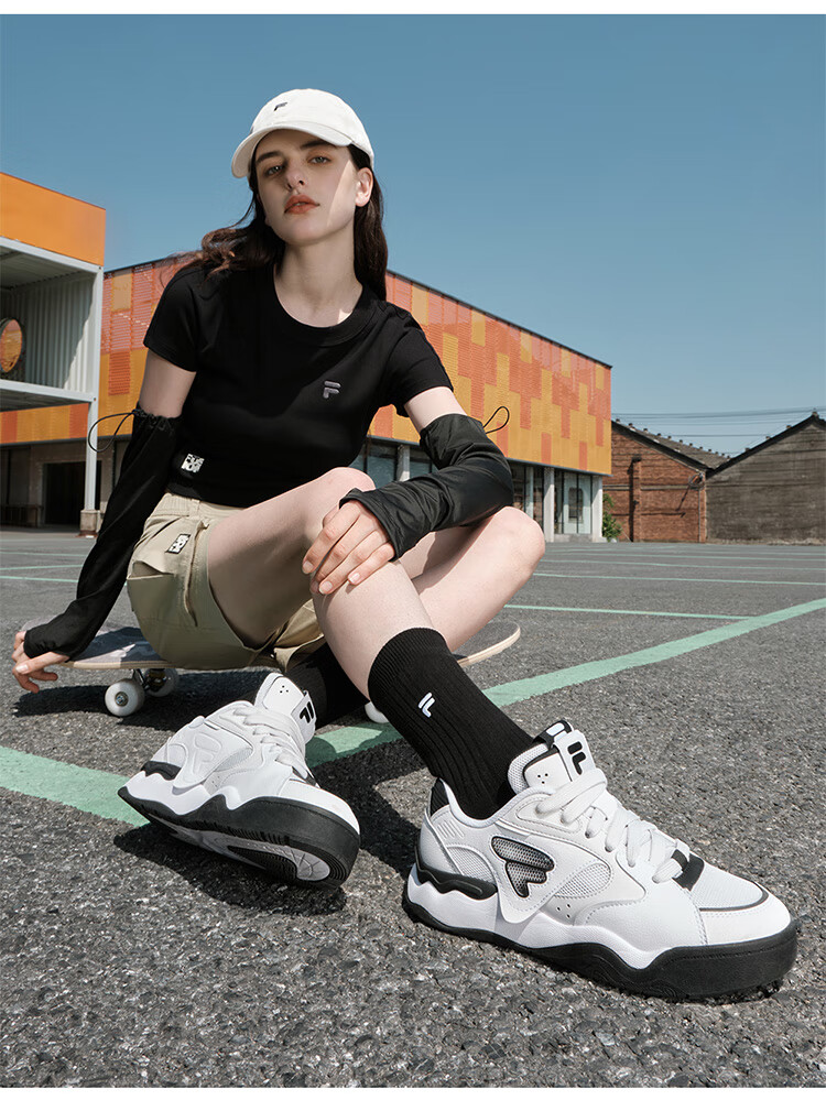 FILA FUSION FILA Trendy Women's Skateboard Shoes [Same Style As National Team], Casual Skate Shoes KICK II 6