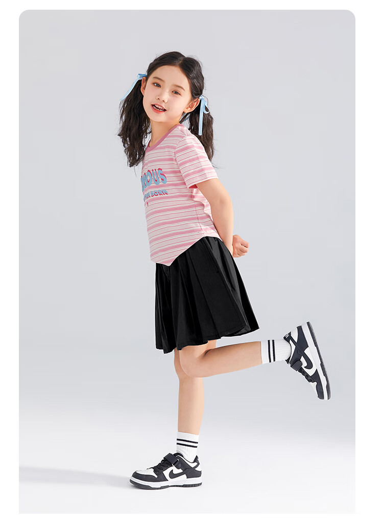 QQ DUCK Children's Clothing, Girls' Summer Shorts, Wide-Fit Youth Wear, Versatile, White Color; Size 140 19