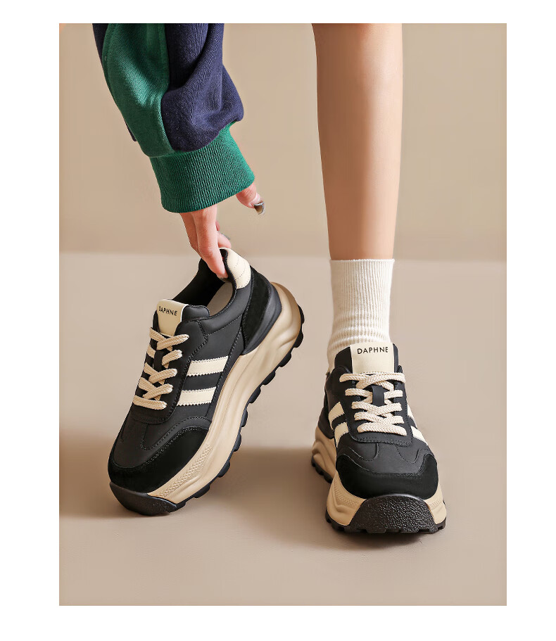 DAPHNE Chunky Dad Sneakers for Women, New Spring 2026 Retro Platform Heightening Training Shoes, Casual Versatile Sports Shoes for Wome 9