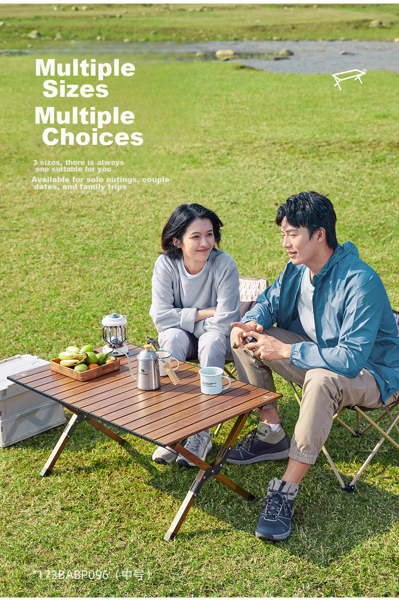 CAMEL Portable Camping Table And Chair Set, Outdoor Folding Table, Carbon Steel Picnic Table, Night Market Stall Egg Roll Table, Folding Chairs 10