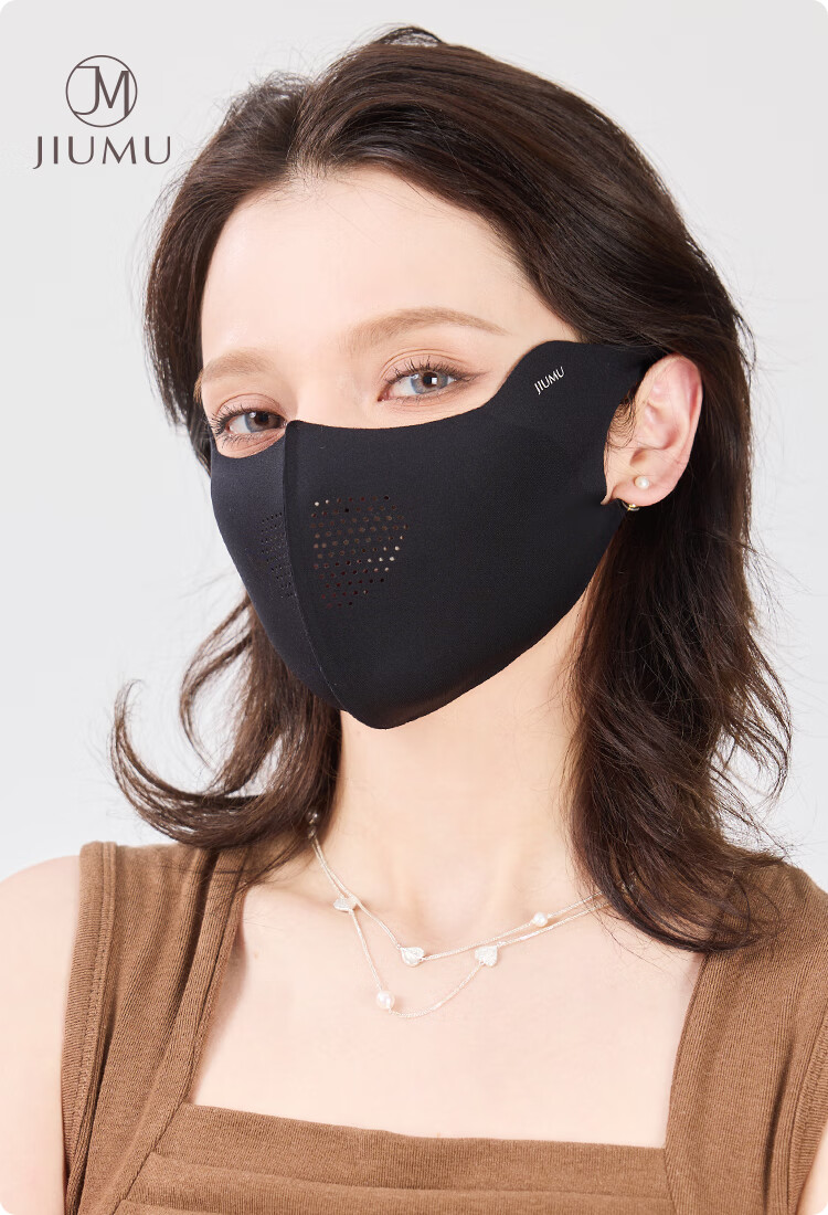 JIUMU Ice Silk Sun Protection Mask for Men and Women Summer UV Protection Cycling 3D Eye and Full Face Shield 1