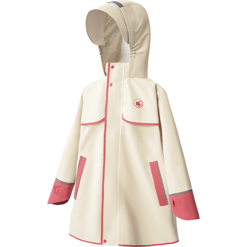 Kocotree Children's Raincoat with Backpack Space, Waterproof And Breathable, Thickened Raincoat for Boys And Girls to Wear to School, Fashionable Poncho