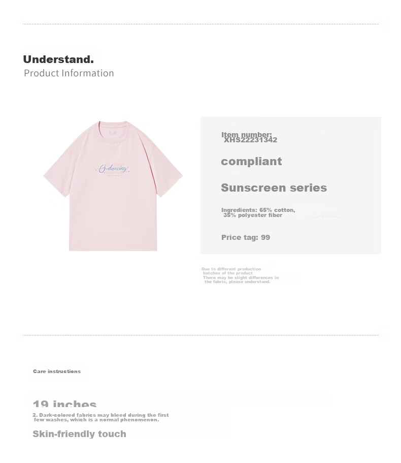 QIAODAN Women's Short-Sleeve T-Shirt, Breathable Summer Round Neck Cotton Sports Casual Tee Top for Wome 15