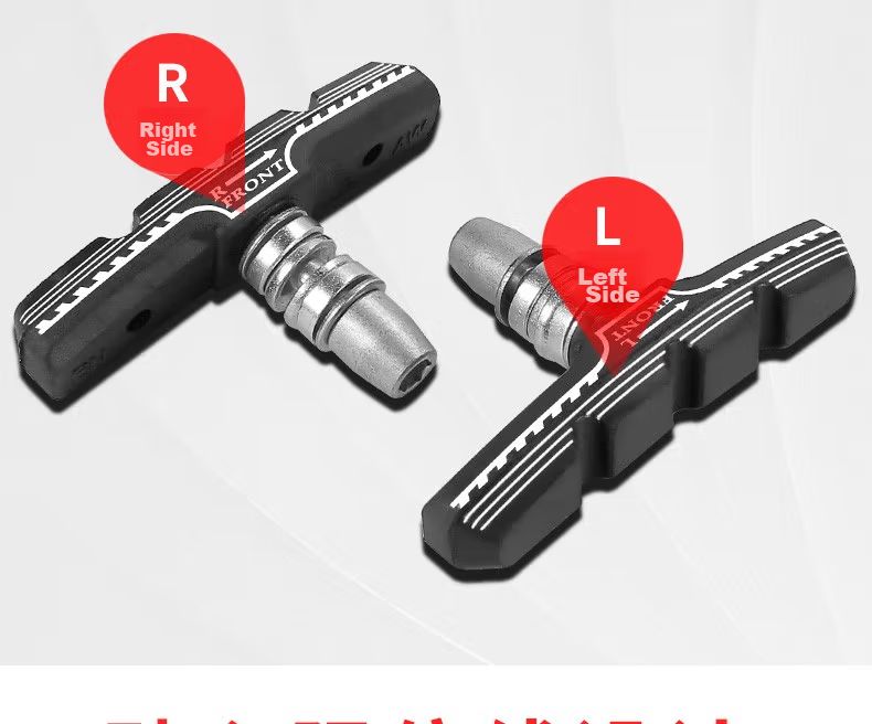 BIKEBROS Bicycle Brake Pads, Mountain Bike Brake Pads, Road Bike Brake Pads, V Brake Pads, Bicycle Brake Blocker Accessories [One Pair of Brake Pads] 15