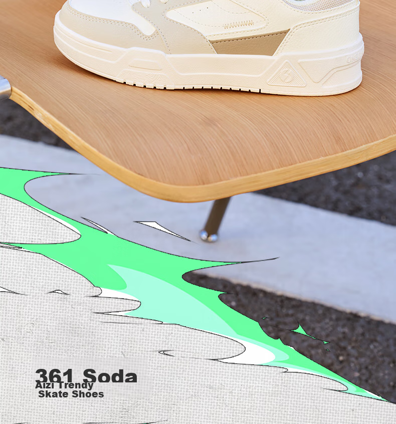 361° Women's Sneakers Soda 3 Spring And Summer Couple Retro Thick-Soled Casual Skateboard Shoes for Women 682516615-4 31