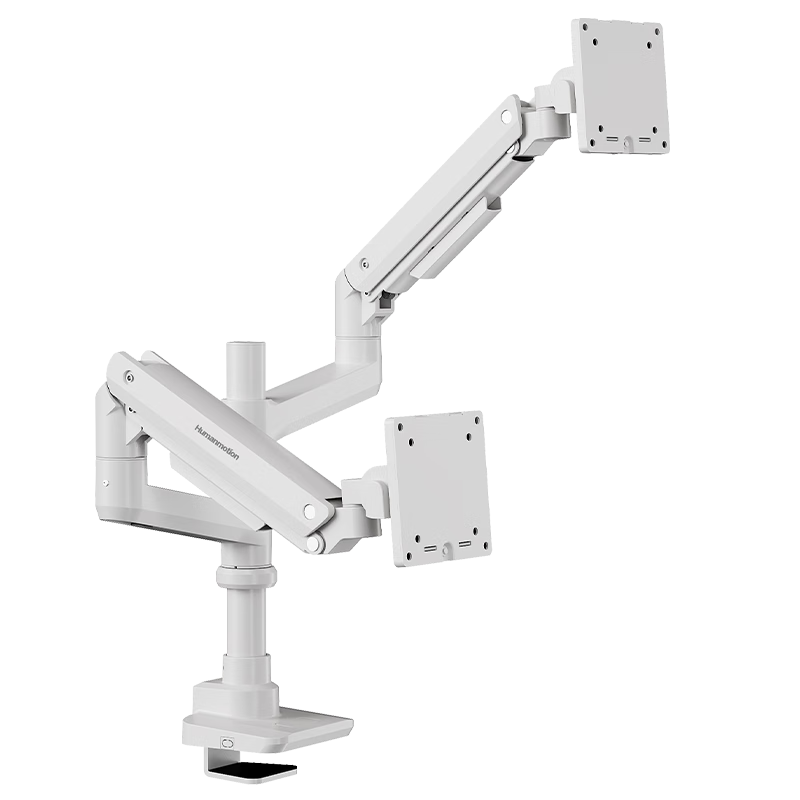 Songneng Dual Monitor Stand, Upper And Lower Screen Computer Stand, Display Stand, Monitor Riser, Mechanical Arm Monitor Mount, Weight Capacity 20KG, T990P-2W