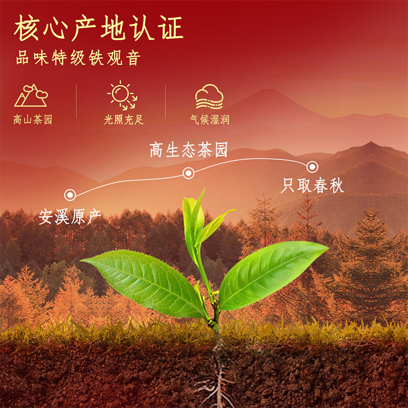 忆江南特级铁观音茶叶礼盒360g节日送礼送长辈的礼物福至