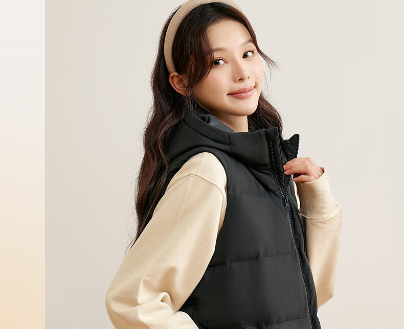 361° Men's Down Vest Autumn Winter New Waterproof Warm Sports Casual Running Stand Collar Jacket 652544401-4 64