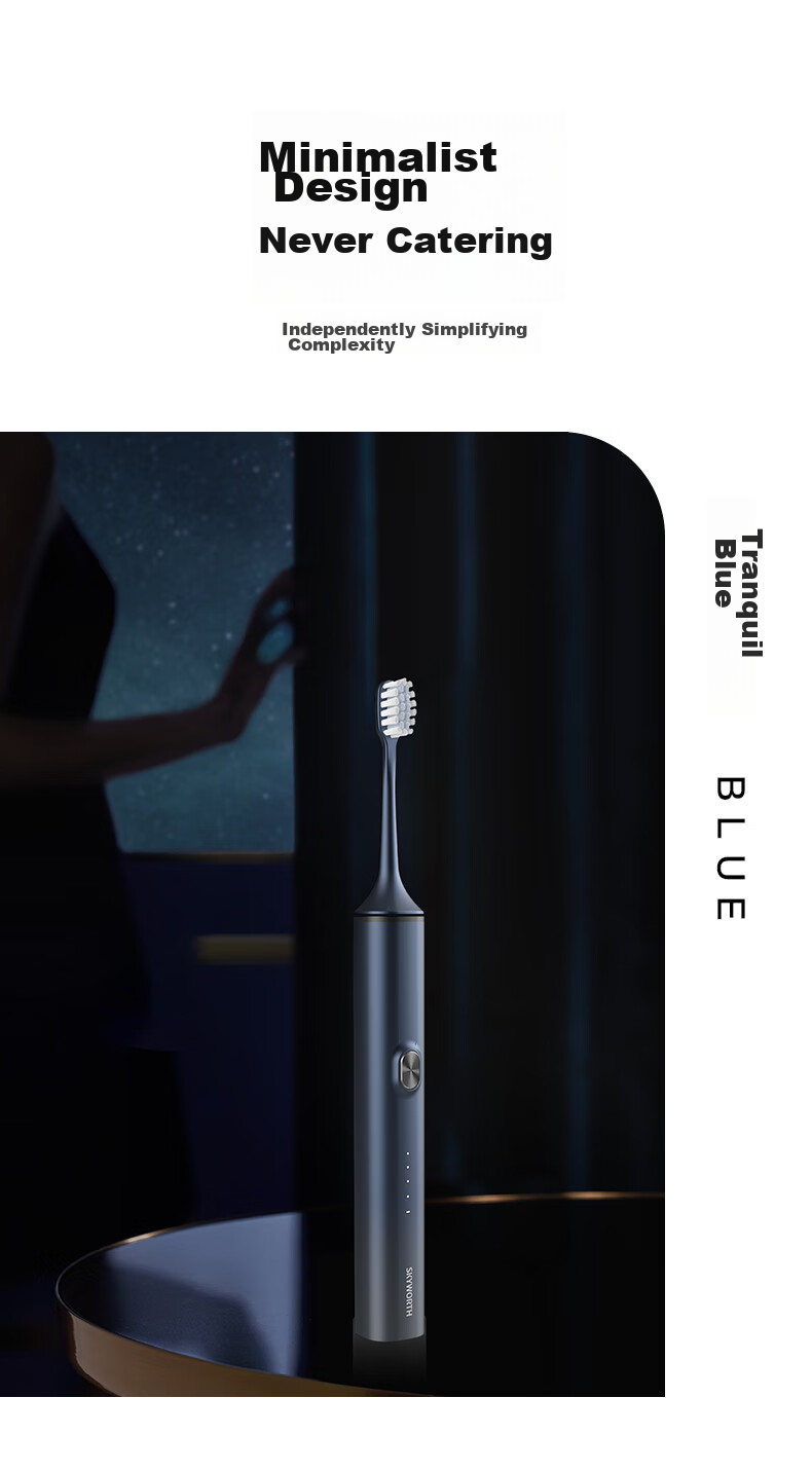 Skyworth Electric Toothbrush for Adults, Rechargeable Smart Sonic Couple's Automatic Toothbrush, Long Battery Life for Men And Women Students, Valentine's Day Couple Gift Box Set, Single Pack P16 Pink Model 10