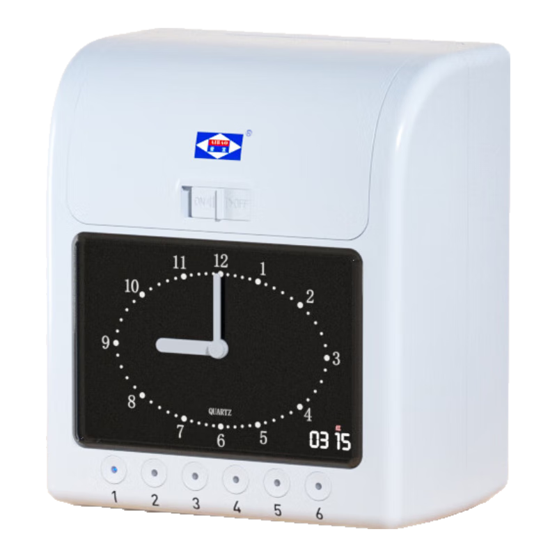 Aibao Attendance Machine, Paper Card Punch Clock, Company Employee Clock-In/out Device, Student Sign-In Machine, Paper Card Punch Clock J-780 Analog Model (Power Outage Compatible)