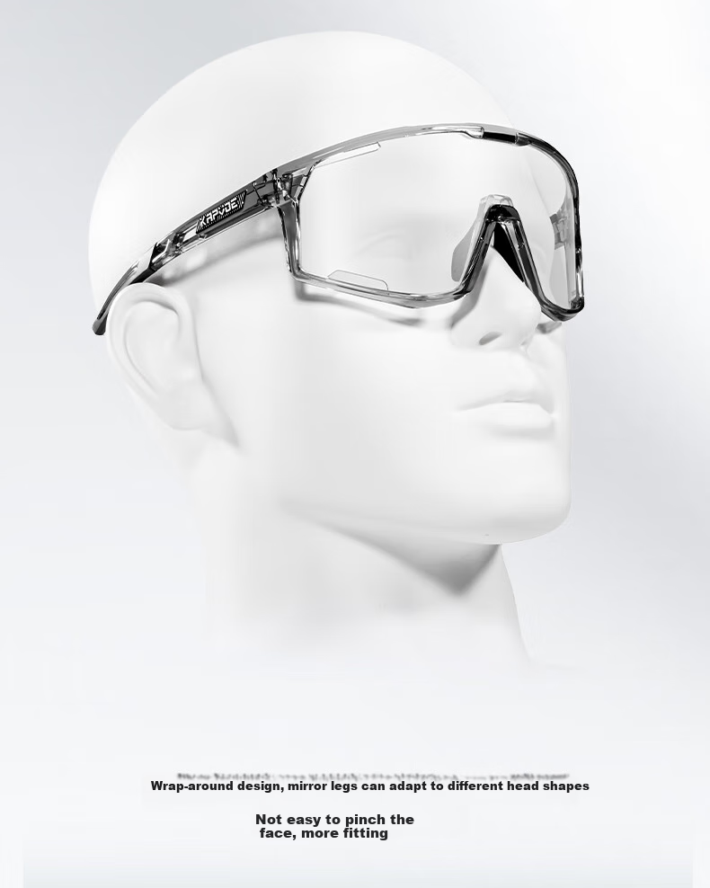 KAPVOE Anti-Fog Cycling Glasses, Day And Night Use, Photochromic, for Road Bikes, Professional Windproof Goggles, Sports Glasses for Men And Wome 12