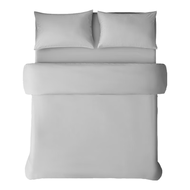 Anmino 100% Anti-Mite Four-Piece Set, Class A Long-Staple Pure Cotton Bedding, Including Bedsheet, Fitted Sheet, Duvet Cover, Pillowcases, Dust Mite And Allergy-Proof Bedding for 1.5-Meter Bed