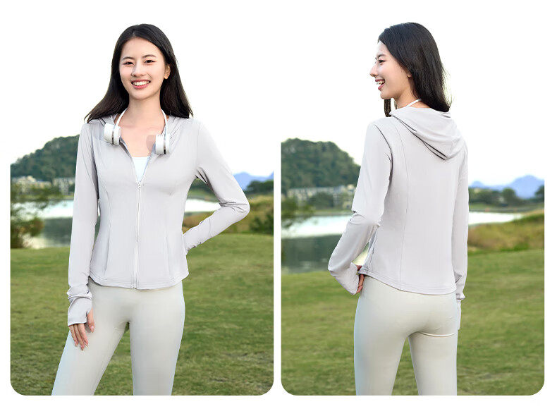 Warrior UPF50+ Slim-Fit Hooded Sun Protection Jacket for Women, Summer 2026 UV-Resistant Cool Ice-Cool Sun Protection Coat 10
