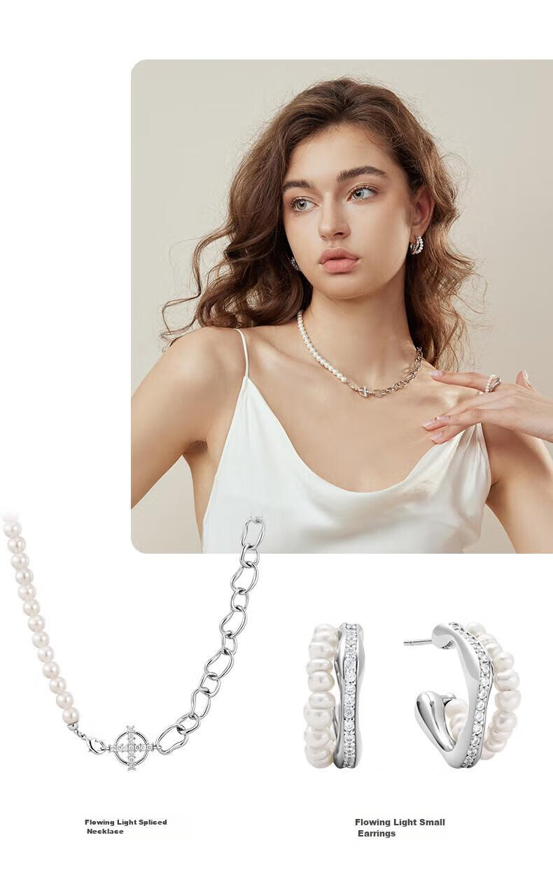 Arsis [Zhang Ruonan's Style] Dazzling Small Stud Earrings for Women, Pearl Earrings, 925 Sterling Silver Needle Birthday Gift for Girlfriend 10