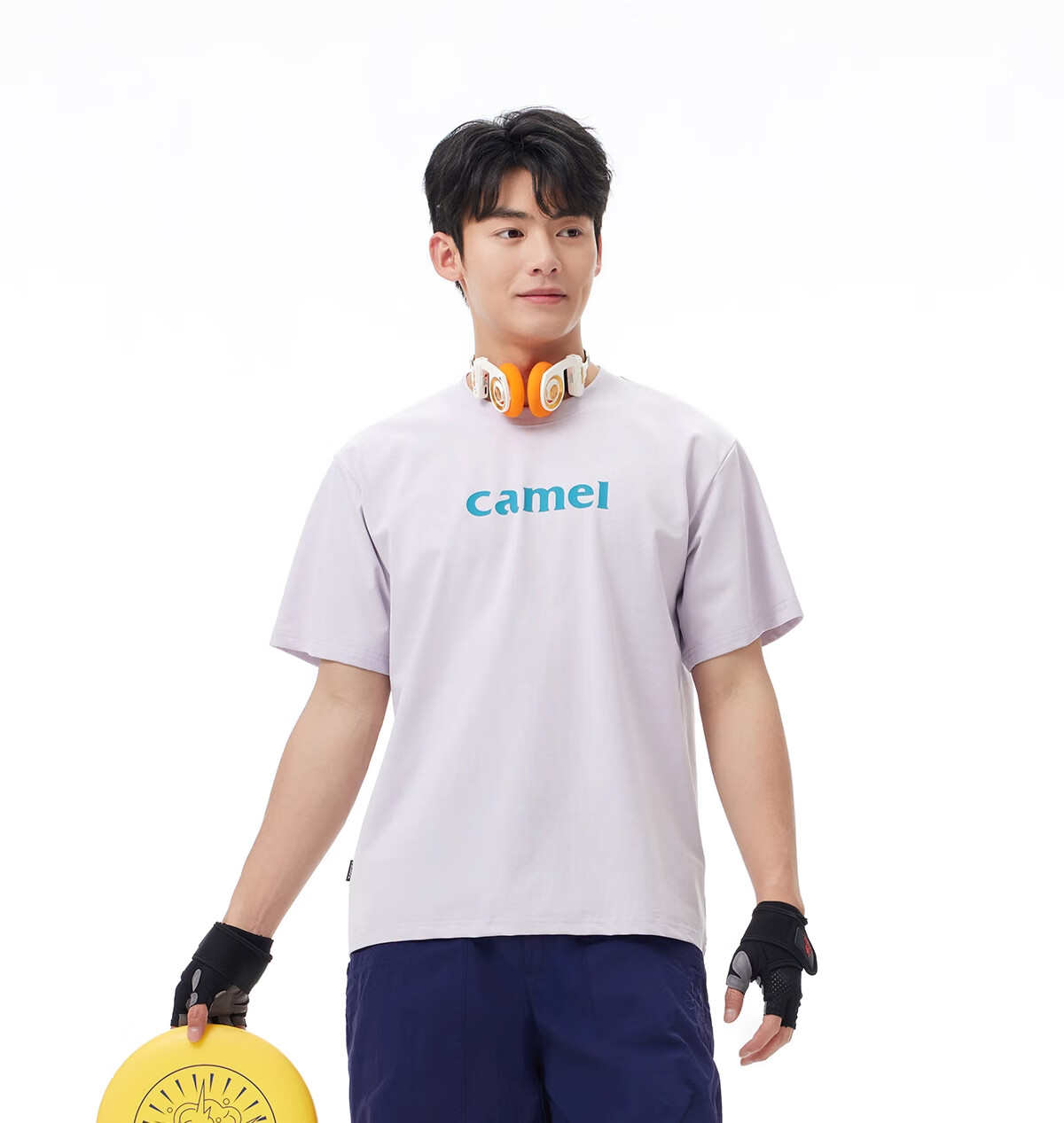CAMEL Wang Junkai's Style Outdoor Quick-Dry Ice-Cool Casual Pants for Men, Spring Loose Breathable Straight-Leg Casual Hiking Trousers 2