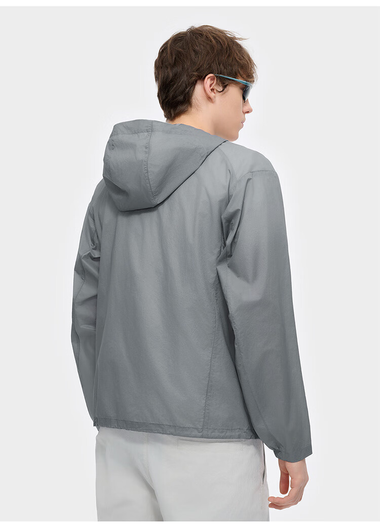 FILAFUSION FILA Trendy Woven Jacket for Men, Summer Fashion Casual Sun Protection Hooded Top 22
