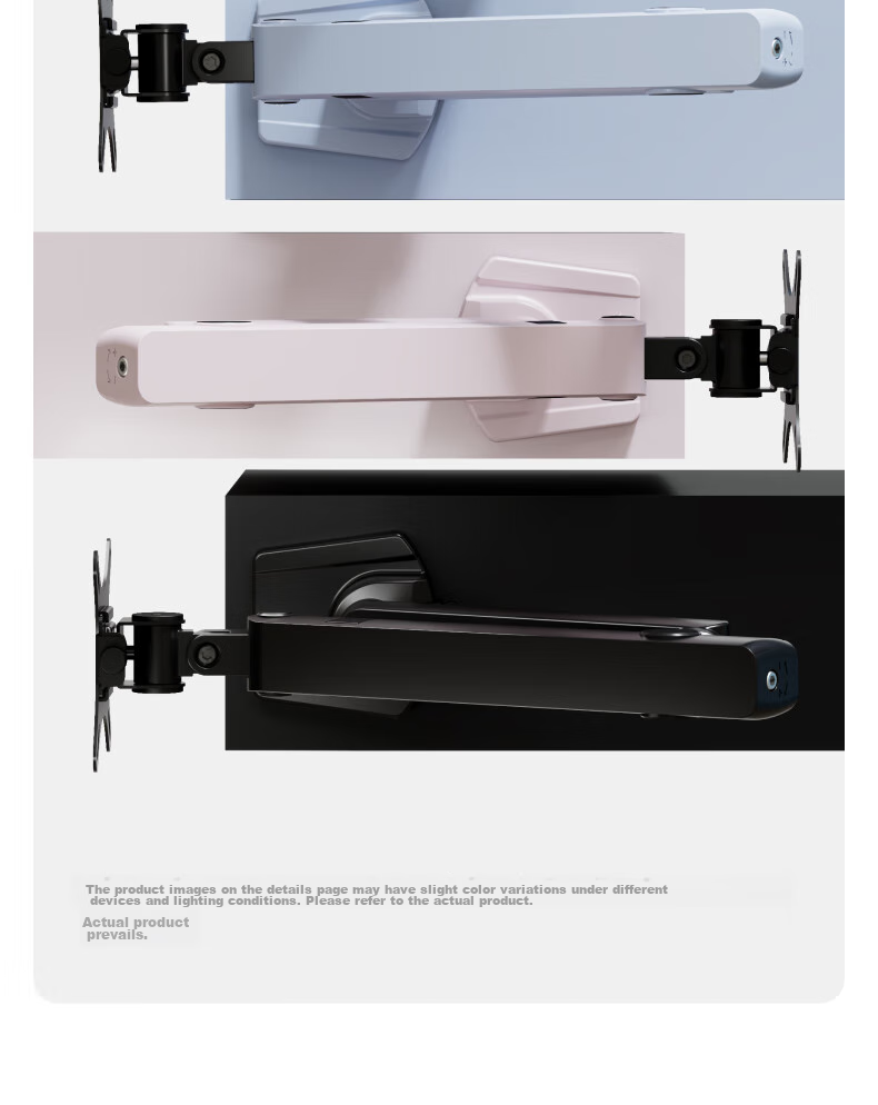 Brateck Beihu Monitor Stand, Mechanical Arm, Computer Desk Clamp Base, Heavy-Duty Screen Riser E500 Blue 17-40 Inch, Suspended Arm Bracket 6