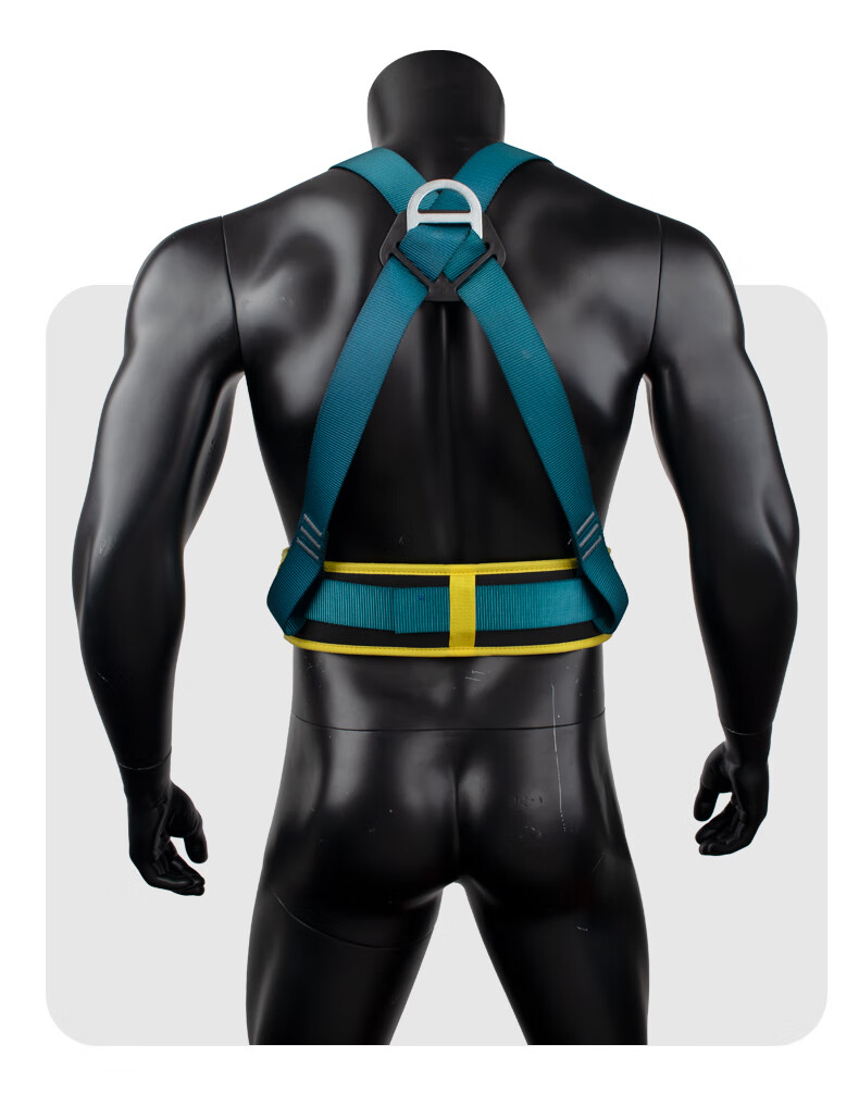 SHANDUAO Three-Point Safety Harness, AD8901 Single Large Hook, 1.8 Meters, Fall Protection for Working at Height, New National Standard 9